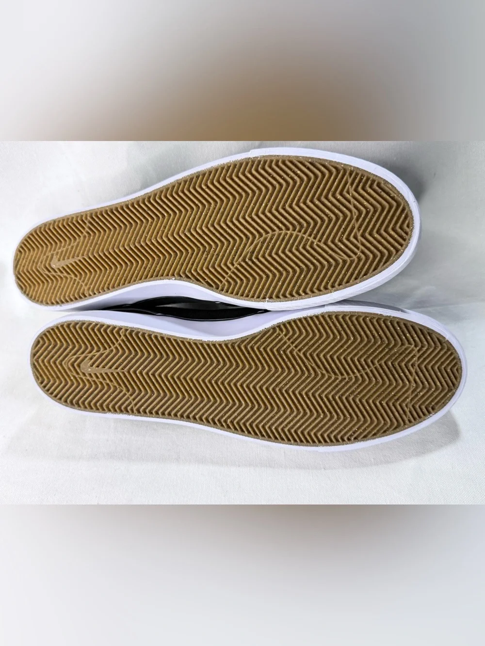 Nike SB Zoom Janoski OG+ Black and White Suede Skate Sneakers with foam and cork